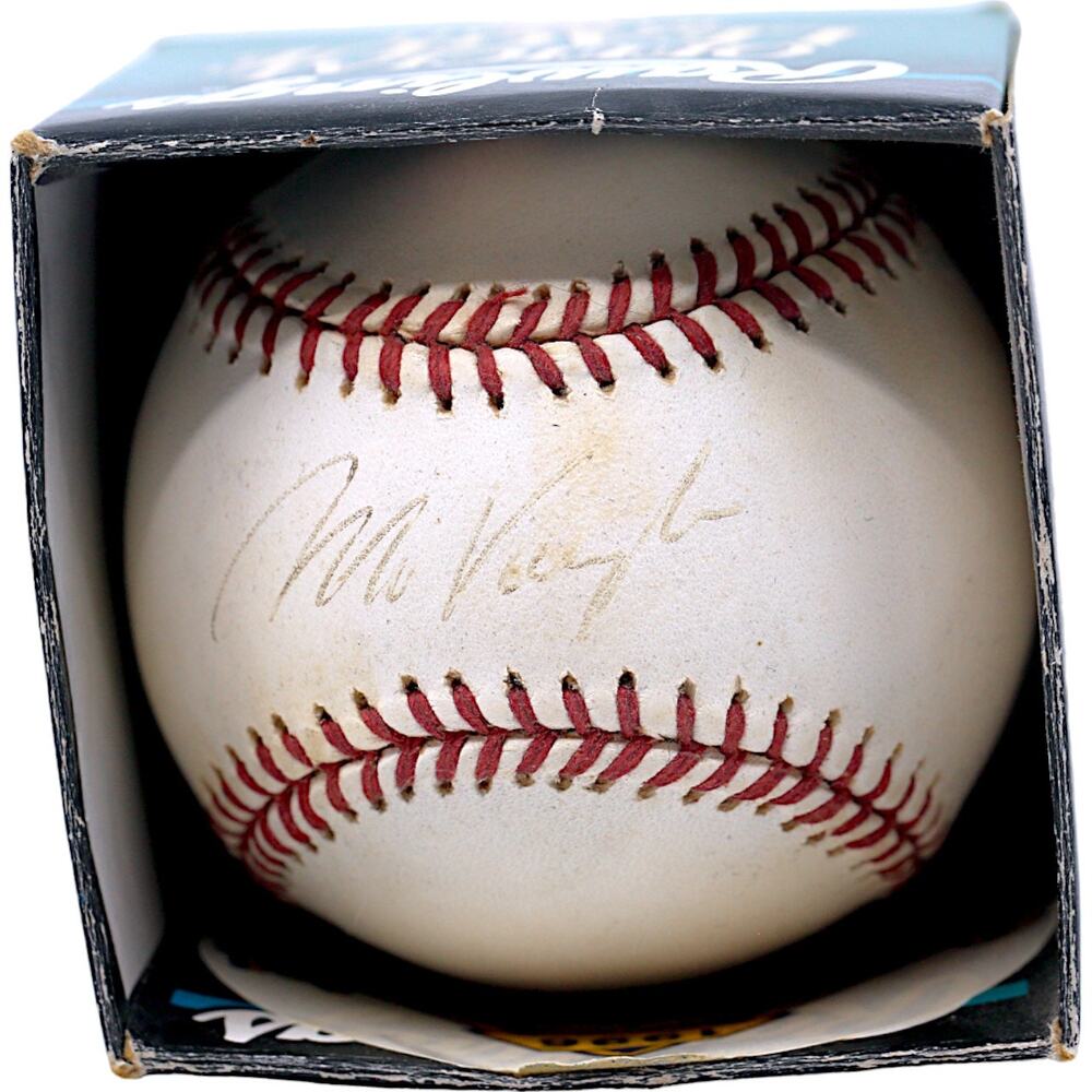 Mo Vaughn Signed Baseball Boston Red Sox